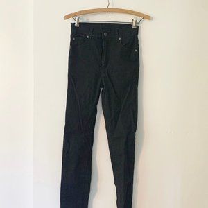 Cheap Monday High Waisted Black Skinny Jeans Size 27